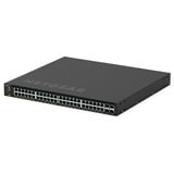 Netgear GSM4352 Gestionado L3 Gigabit Ethernet (10/100/1000) Energía sobre Ethernet (PoE) 1U Negro, Interruptor/Conmutador Gestionado, L3, Gigabit Ethernet (10/100/1000), Energía sobre Ethernet (PoE), Montaje en rack, 1U