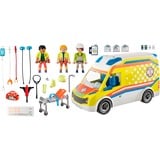PLAYMOBIL City Life - Ambulancia con luz y sonido, Juegos de construcción 