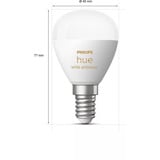 Philips Hue White Ambiance E14 - Lámpara Inteligente Forma de Gota - 470, Lámpara LED 