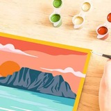 Ravensburger CreArt - Atardecer en la playa, Pintura 