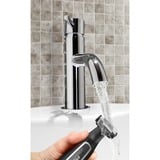 Rowenta TN6000 Batería 4 5 mm Mojado y seco Negro, Plata, Cortapelo para barba negro/Plateado, Lavable, Batería, Autoafilables de la hoja, Negro, Plata