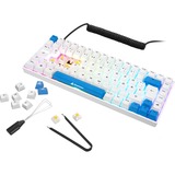 Sharkoon SKILLER SGK50 S3 PBT, Teclado para gaming blanco/Celeste