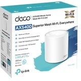 TP-Link DECO X60 Doble banda (2,4 GHz / 5 GHz) Wi-Fi 6 (802.11ax) Blanco 2 Interno, Enrutador de malla blanco, Blanco, Interno, Poder, Estado, 0 - 40 °C, -40 - 70 °C, 10 - 90%