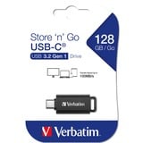 Verbatim Store 'n' Go USB-C 128 GB, Lápiz USB negro/Gris