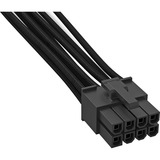 be quiet! CC-7710 0,7 m, Cable negro, 0,7 m, EPS 8-pin, EPS 8-pin, Macho, Macho, Derecho