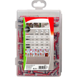 fischer 538621, Pasador gris claro/Rojo