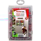 fischer Profi-Box DuoPower, Pasador gris claro/Rojo