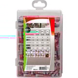 fischer Profi-Box DuoPower, Pasador gris claro/Rojo