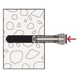 fischer Taco SX Plus 6x30 PH TX, Pasador gris claro