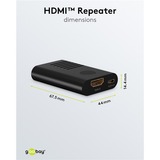 goobay 58492, Alargador de HDMI negro