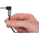 goobay 65278, Cable negro/Plateado