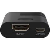 goobay Amplificador de señal HDMI 4K @ 60Hz, Alargador de HDMI negro