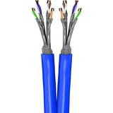 goobay Cable de red dúplex Cat.7a S/FTP (PiMF) Dca azul