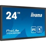 iiyama TF2438MSC-B1 pantalla de señalización Pizarra de caballete digital 60,5 cm (23.8") LED 600 cd / m² Full HD Negro Pantalla táctil, Monitor LED negro, Pizarra de caballete digital, 60,5 cm (23.8"), LED, 1920 x 1080 Pixeles