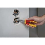 Bosch Alicates de punta fina VDE Professional, curvados 40°, 200mm, Pinzas rojo/Amarillo