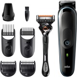 Braun All-in-one MGK3345 Negro, Azul, Cortador de pelo negro/Azul, Lavable, AC/Batería, Negro, Azul