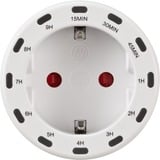 Brennenstuhl Enchufe temporizador Brenn Countdown, Toma de corriente con interruptor blanco