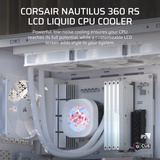 Corsair NAUTILUS 360 RS LCD Reacondicionado, Refrigeración por agua blanco