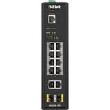 D-Link DIS-200G-12PS switch Gestionado L2 Gigabit Ethernet (10/100/1000) Energía sobre Ethernet (PoE) Negro, Interruptor/Conmutador Gestionado, L2, Gigabit Ethernet (10/100/1000), Energía sobre Ethernet (PoE), Montaje en rack, Montaje de pared