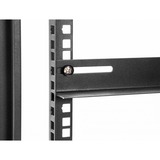 DeLOCK 66867 accesorio de bastidor Soporte de montaje, Raíles de instalación negro, Soporte de montaje, Negro, Metal, 48,3 cm (19"), 300 mm, 40 mm