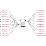 Digitus Cable de fibra óptica universal Breakout, dúplex, conector LC/UPC, multimodo OM4 negro