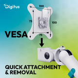 Digitus DA-90472, Soporte de monitor blanco