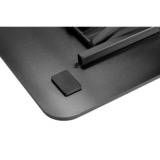 Digitus Soporte ergonómico para escritorio de pie/sentado, Ensayo negro