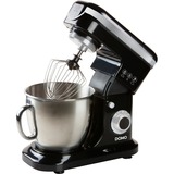 Domo DO1023KR robot de cocina 1200 W 6 L Negro, Acero inoxidable negro/Plateado, 6 L, Negro, Acero inoxidable, Batir, Mezcla, Acero inoxidable, 1200 W