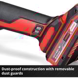 EINHELL Professional Akku-Winkelschleifer AXXIO 18/125 Q, 18Volt, Amoladora angular rojo/Negro
