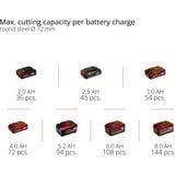 EINHELL Professional Akku-Winkelschleifer AXXIO 18/125 Q, 18Volt, Amoladora angular rojo/Negro