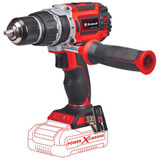 EINHELL Taladro atornillador percutor a batería Professional TP-CD 18/60 Li-i BL - Solo, 18Volt, Martillo atornillador rojo/Negro