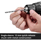 EINHELL Taladro atornillador percutor a batería Professional TP-CD 18/60 Li-i BL - Solo, 18Volt, Martillo atornillador rojo/Negro