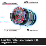 EINHELL Taladro atornillador percutor a batería Professional TP-CD 18/60 Li-i BL - Solo, 18Volt, Martillo atornillador rojo/Negro