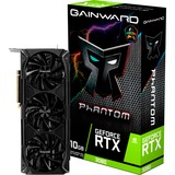 Gainward GeForce RTX 3080 Phantom+ NVIDIA 10 GB GDDR6X, Tarjeta gráfica GeForce RTX 3080, 10 GB, GDDR6X, 320 bit, 7680 x 4320 Pixeles, PCI Express x16 4.0