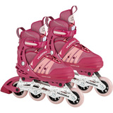 HUDORA 28453, Patines en línea rosa neón