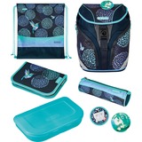 Herlitz SoftLight Plus Bloomy Birds, Cartera de escuela azul oscuro/Turquesa