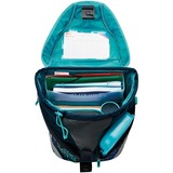 Herlitz SoftLight Plus Bloomy Birds, Cartera de escuela azul oscuro/Turquesa