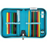 Herlitz SoftLight Plus Bloomy Birds, Cartera de escuela azul oscuro/Turquesa