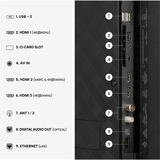 Hisense 43E7S PRO televisor Hi-QLED, TV QLED negro/Gris oscuro