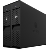 ICY BOX IB-RD3802-C31 Caja de disco duro (HDD) Negro 3.5", Caja de unidades negro, Caja de disco duro (HDD), 3.5", SATA, Serial ATA II, Serial ATA III, 10 Gbit/s, Hot-swap, Negro