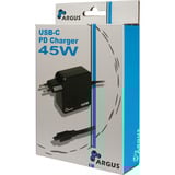Inter-Tech 88882221, PD-2045, Cargador negro