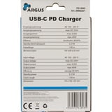 Inter-Tech 88882221, PD-2045, Cargador negro