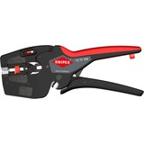 KNIPEX 12 72 190 SB, Alicates pelacables negro/Rojo