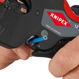 KNIPEX 12 72 190 SB, Alicates pelacables negro/Rojo