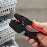 KNIPEX NexStrip herramienta múltiple para electricista, Alicates pelacables negro/Rojo