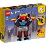 LEGO Creator 3-in-1 Creator 31124 Robot Invencible, Robot de Juguete 3 en 1, Juegos de construcción Robot de Juguete 3 en 1, Juego de construcción, 6 año(s), Plástico, 159 pieza(s), 190 g