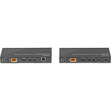 Lindy Extensor KVM HDBaseT Cat.6 150m, Alargador de HDMI negro