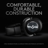 Logitech PRO Gaming Auriculares Diadema USB tipo A Negro, Auriculares para gaming negro, Auriculares, Diadema, Juego, Negro, Binaural, 2 m