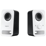 Logitech Z150 6 W Blanco Alámbrico, Altavoces de PC blanco, 2.0 canales, Alámbrico, 6 W, Blanco