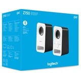 Logitech Z150 Blanco Alámbrico 3 W, Altavoces de PC blanco, 2.0 canales, Alámbrico, 3 W, Blanco